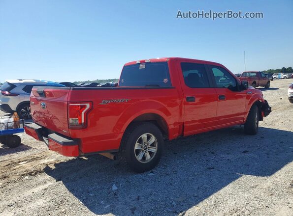 1FTEW1C87GFB50030 2016 FORD F150 Красный Задняя правая четверть