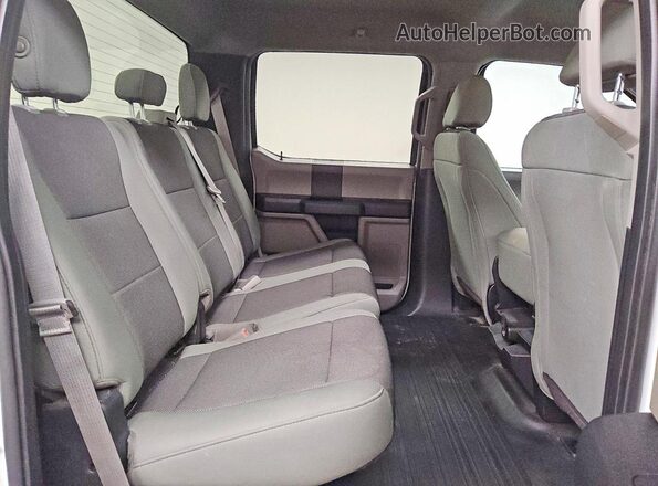 1FTEW1CB6JFD97218 2018 FORD F150 White Rear seats view