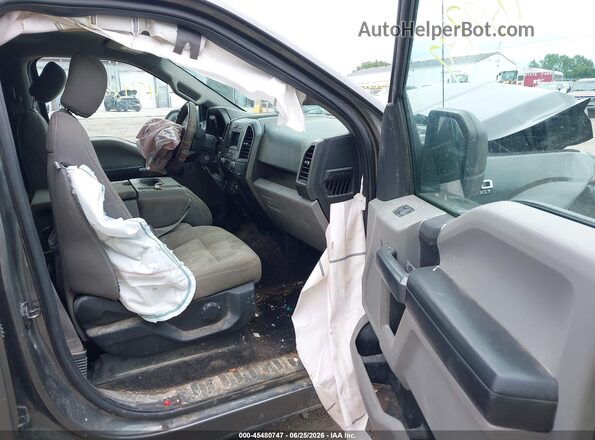 1FTEW1CB6JKC86689 2018 FORD F150 Серый Вид салона спереди