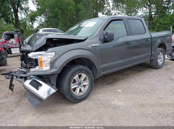 1FTEW1CB6JKC86689 2018 FORD F150 Серый Передняя левая четверть