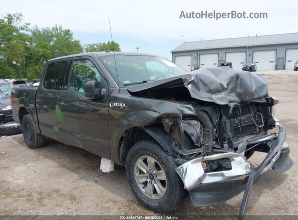 1FTEW1CB6JKC86689 2018 FORD F150 Серый Вид спереди