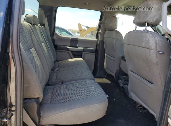 1FTEW1CB7JKE47745 2018 FORD F150 Black Widok tylnych siedzeń