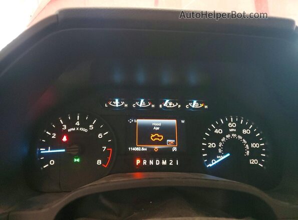 1FTEW1CB8KKC82385 2019 FORD F150 Красный Вид щитка приборов