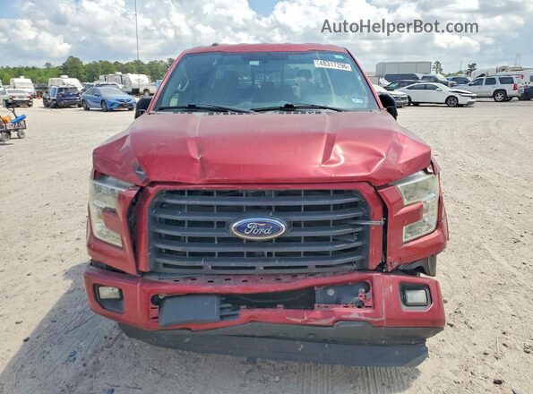 1FTEW1CF1GKF25335 2016 FORD F150 Red წინა ხედი