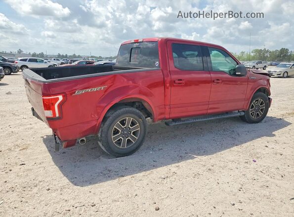 1FTEW1CF1GKF25335 2016 FORD F150 Red უკანა მარჯვენა