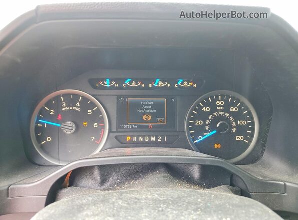 1FTEW1CF1GKF25335 2016 FORD F150 Red ხელსაწყოთა პანელის ხედი