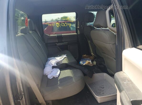 1FTEW1CF3GFC00047 2016 FORD F150 Gray Вид задніх сидінь