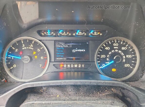 1FTEW1CF3GKE10820 2016 FORD F150 White Սարքավորումների վահանակի տեսք