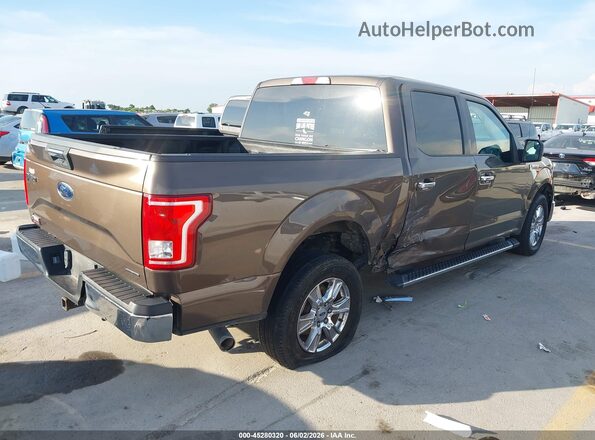 1FTEW1CF5GKF97350 2016 FORD F150 Brown Հետևի աջ