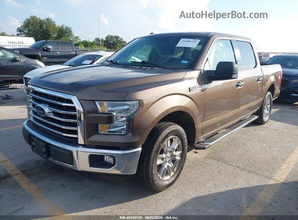 1FTEW1CF5GKF97350 2016 FORD F150 Brown Առջևի ձախ երեք քառորդ տեսարան