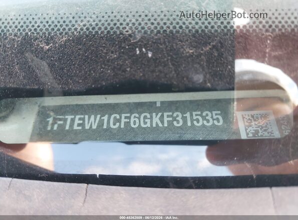 1FTEW1CF6GKF31535 2016 FORD F150 Белый Вид подкапотного пространства