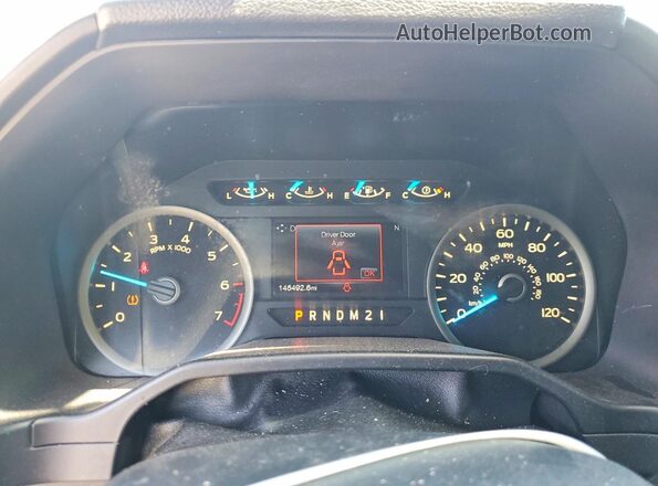 1FTEW1CF7GKE43013 2016 FORD F150 Black Instrument cluster view
