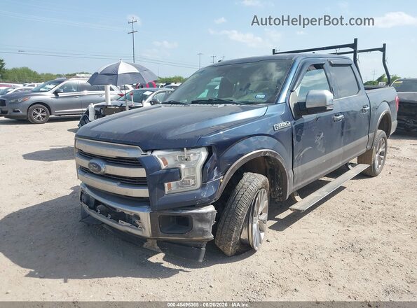 1FTEW1CF7HFB21627 2017 FORD F150 Blue Vista tres cuartos delantera izquierda