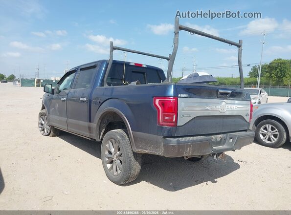 1FTEW1CF7HFB21627 2017 FORD F150 Blue Trasero izquierdo