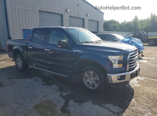 1FTEW1CF7HKE05377 2017 FORD F150 Blue წინა მარჯვენა