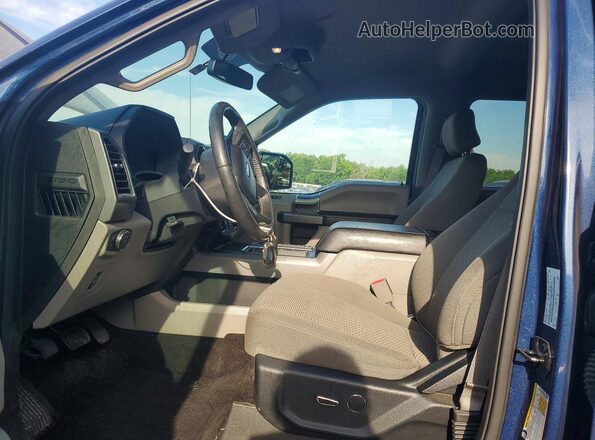 1FTEW1CF7HKE05377 2017 FORD F150 Blue წინა სალონის ხედი