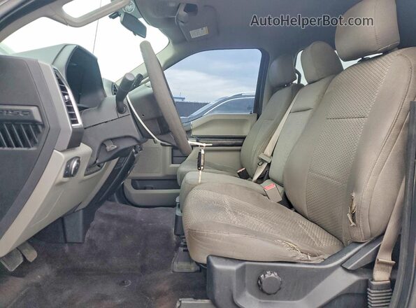 1FTEW1CF8GFC30712 2016 FORD F150 Gray Вид салону спереду
