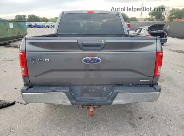 1FTEW1CF8GFC30712 2016 FORD F150 Gray Вид ззаду