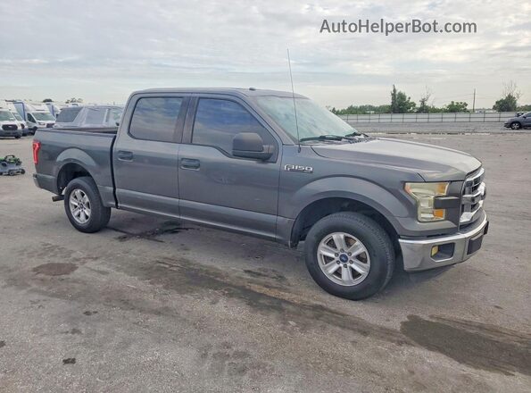 1FTEW1CF8GFC30712 2016 FORD F150 Gray Передня права чверть