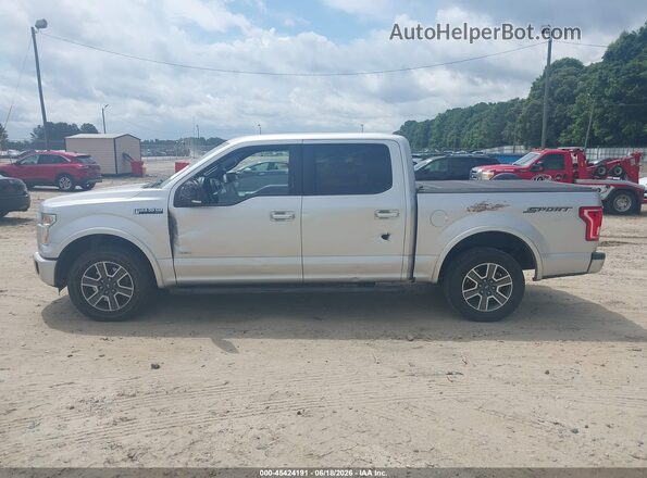 1FTEW1CG1GFA08988 2016 FORD F150 Silver Widok wnętrza 360 stopni