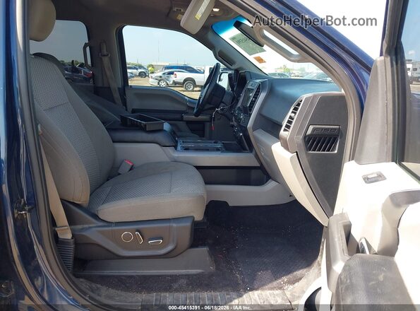 1FTEW1CG1HKC16751 2017 FORD F150 Dark Blue Вид салона спереди