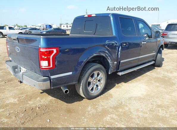 1FTEW1CG1HKC16751 2017 FORD F150 Dark Blue Задняя правая четверть