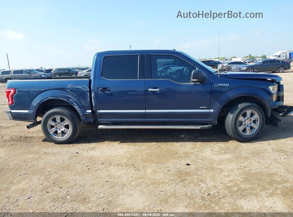 1FTEW1CG1HKC16751 2017 FORD F150 Dark Blue Вид задней части салона