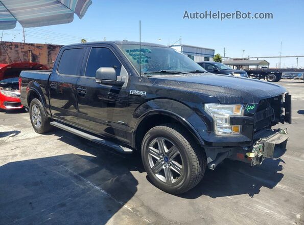 1FTEW1CG1HKC99257 2017 FORD F150 Black Передня права чверть