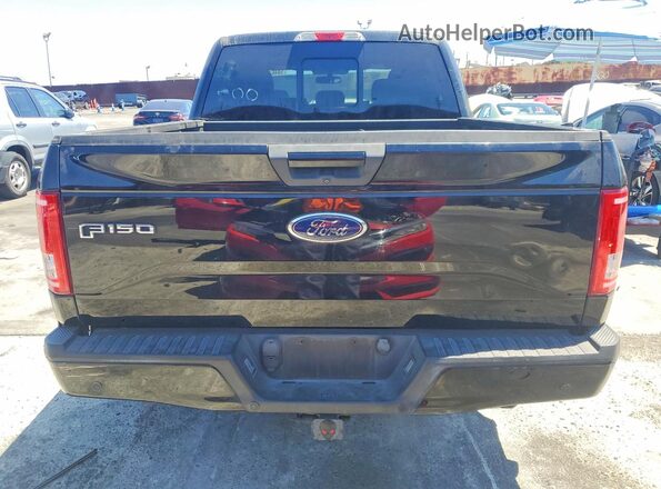 1FTEW1CG1HKC99257 2017 FORD F150 Black Вид ззаду