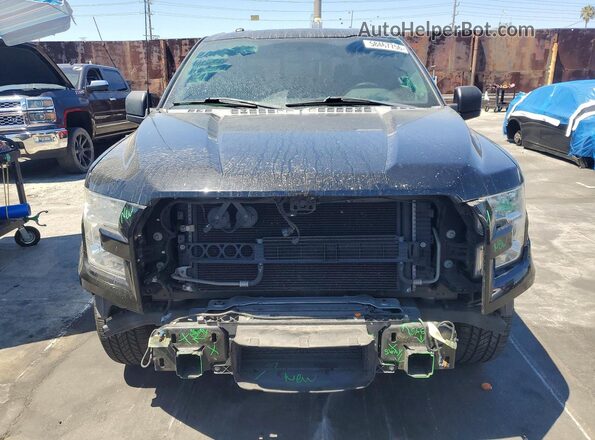 1FTEW1CG1HKC99257 2017 FORD F150 Black Вид спереду