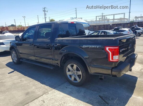 1FTEW1CG1HKC99257 2017 FORD F150 Black Задня ліва чверть