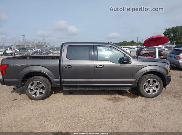 1FTEW1CG1JKE65587 2018 FORD F150 Gray Rear interior view