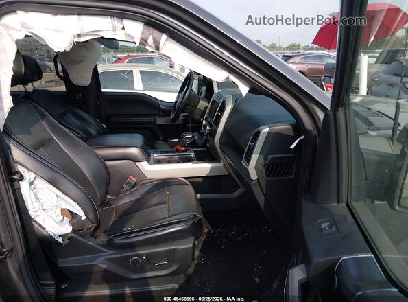 1FTEW1CG1JKE65587 2018 FORD F150 Gray Front interior view