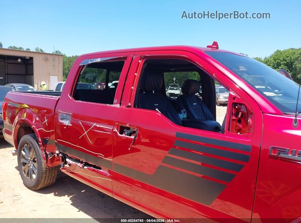 1FTEW1CG2JFA34104 2018 FORD F150 Red Widok z przodu