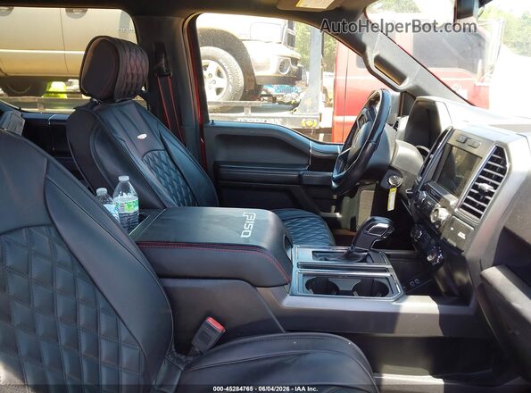 1FTEW1CG2JFA34104 2018 FORD F150 Red Widok wnętrza z przodu