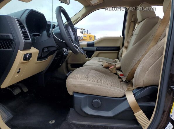 1FTEW1CG2JKE77862 2018 FORD F150 Brown Widok wnętrza z przodu