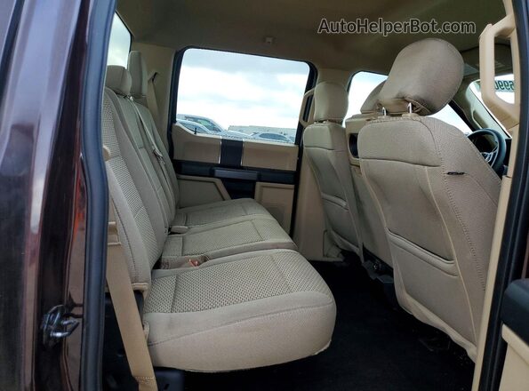 1FTEW1CG2JKE77862 2018 FORD F150 Brown Widok tylnych siedzeń