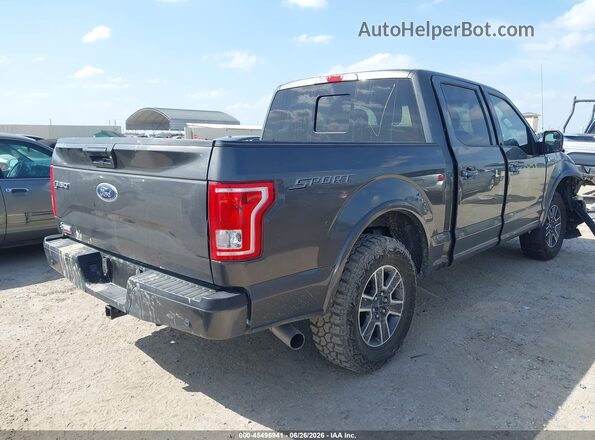 1FTEW1CG3HKC22969 2017 FORD F150 Серый Задняя правая четверть