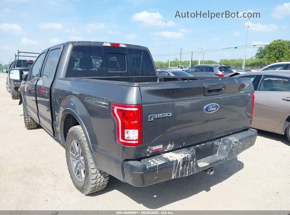 1FTEW1CG3HKC22969 2017 FORD F150 Серый Задняя левая четверть