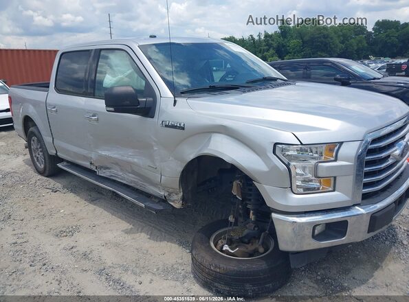 1FTEW1CG4HFA92855 2017 FORD F150 Silver Դիմացի տեսք