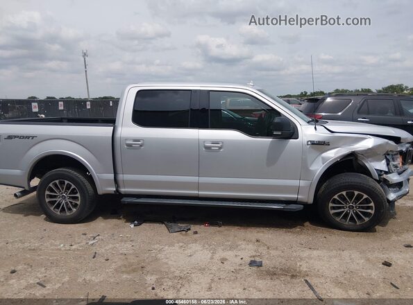 1FTEW1CG4JKD16462 2018 FORD F150 Серебряный Вид задней части салона