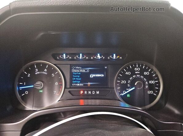 1FTEW1CG7JKE14031 2018 FORD F150 Gray Սարքավորումների վահանակի տեսք