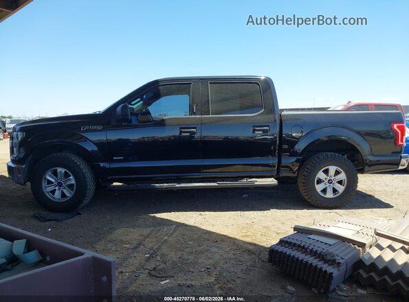 1FTEW1CG8GFA17283 2016 FORD F150 Black Widok wnętrza 360 stopni