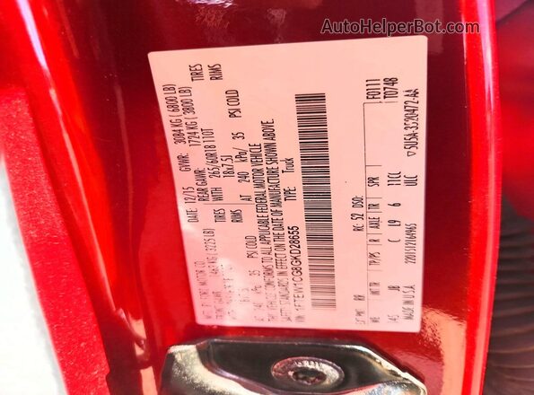 1FTEW1CG8GKD28655 2016 FORD F150 Красный 