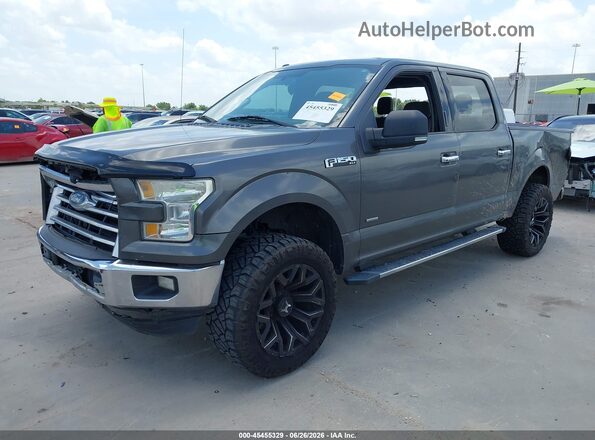 1FTEW1CP0GKD51573 2016 FORD F150 Gray Առջևի ձախ երեք քառորդ տեսարան