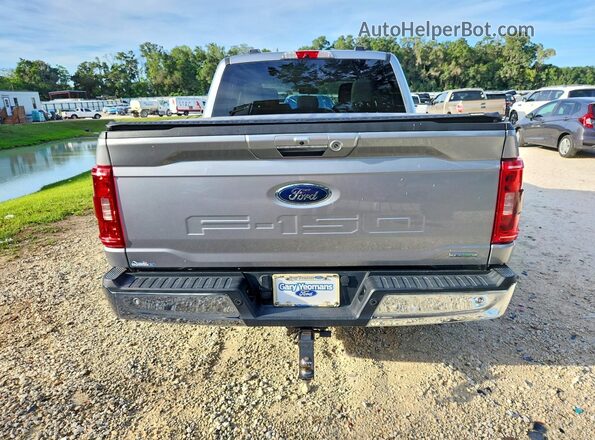 1FTEW1CP0NKD75157 2022 FORD F150 Серебряный Вид сзади