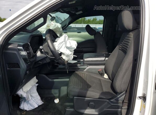 1FTEW1CP0NKE58247 2022 FORD F150 White Вид салону спереду
