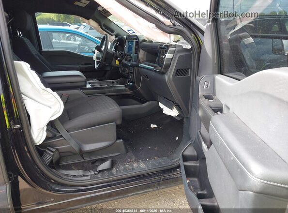 1FTEW1CP0PKD60435 2023 FORD F150 Black Front interior view