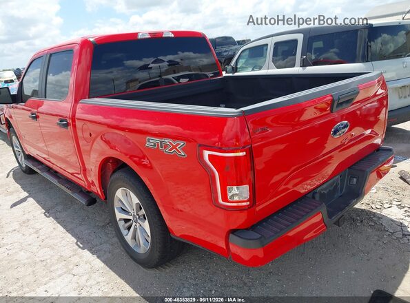 1FTEW1CP1HKE14598 2017 FORD F150 Red უკანა მარცხენა
