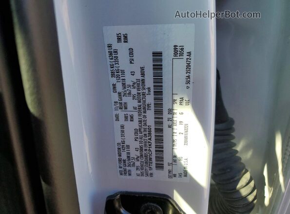 1FTEW1CP1KFA38601 2019 FORD F150 White 